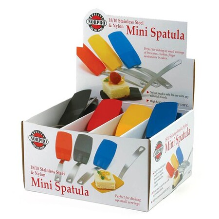 Norpro 1.75 in. W X 7 in. L Assorted Nylon/Stainless Steel Mini Spatula 1414D